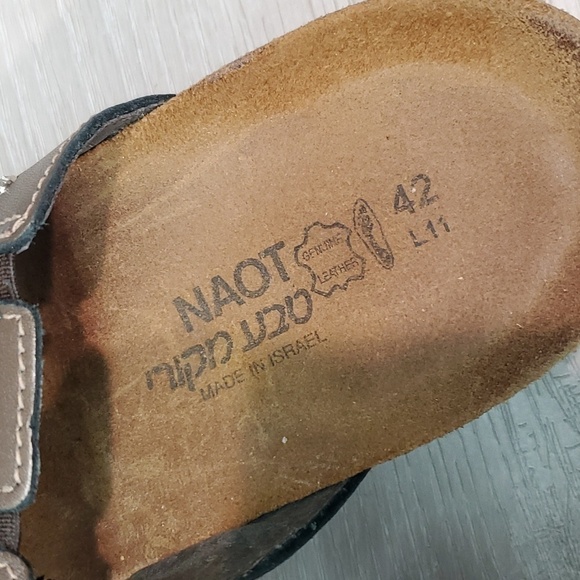 Naot Womens Ashley Copper Leather Strap Wedge Sandals shoes sz 42/11 - Picture 7 of 14